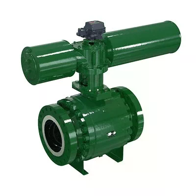 Полнопроходной поворотный шаровой регулирующий клапан Fisher модели V270