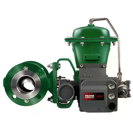 Поворотный сегментный регулирующий клапан Fisher Vee-Ball V150